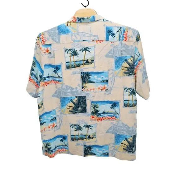 NWT Tommy Bahama Shirt Hawaiian 100% Silk Vacation Cruise 3XL Wish You Were Here